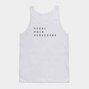 Pedal Push Persevere Cycling T-shirt Tank Top